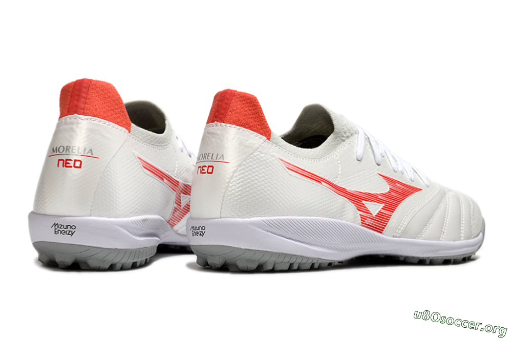 Mizuno Morelia Neo Sala TF Football Shoes - Grey/Red/White 6