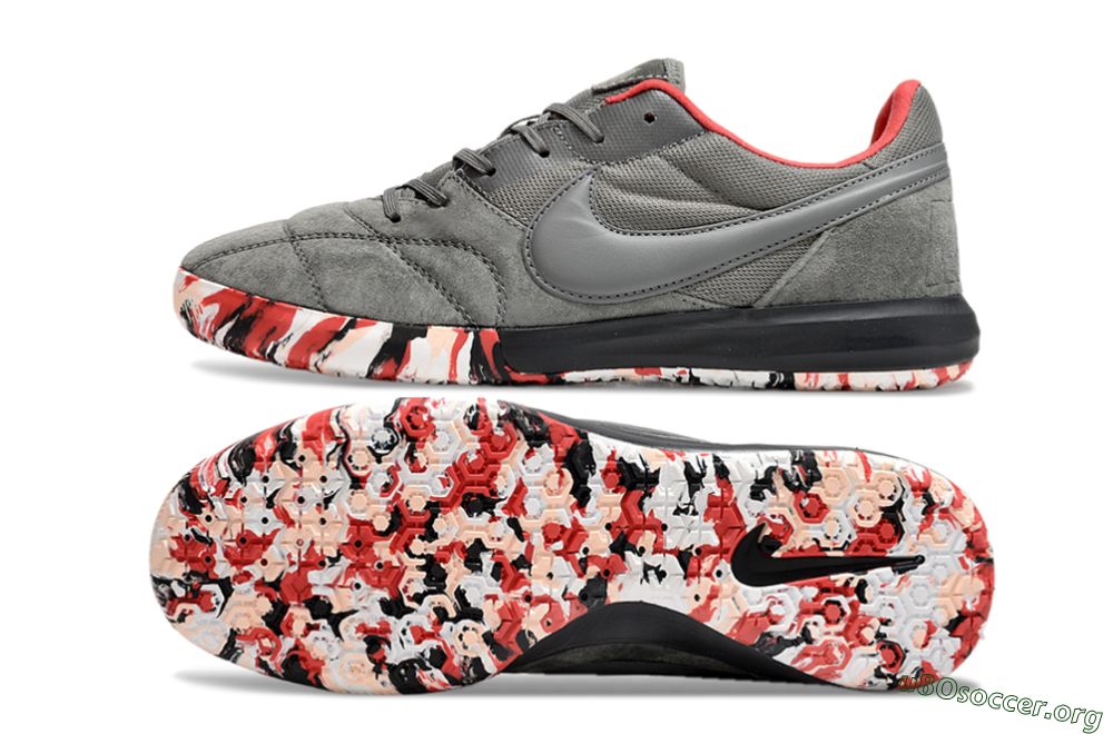 Nike Premier 2 Sala IC Football Shoes - Grey/Black/Red 1