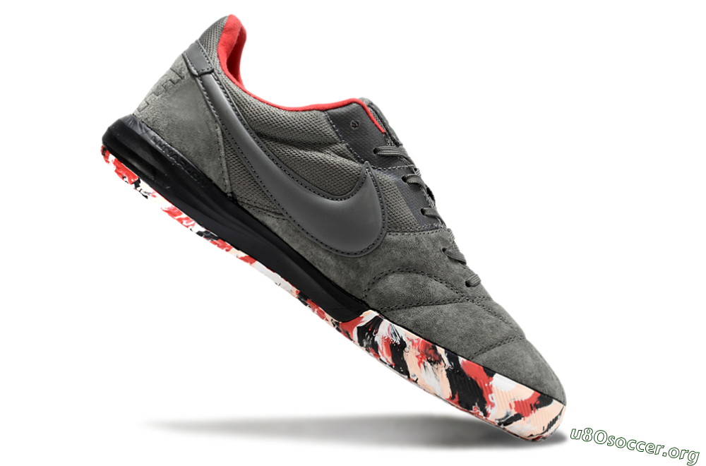 Nike Premier 2 Sala IC Football Shoes - Grey/Black/Red 4