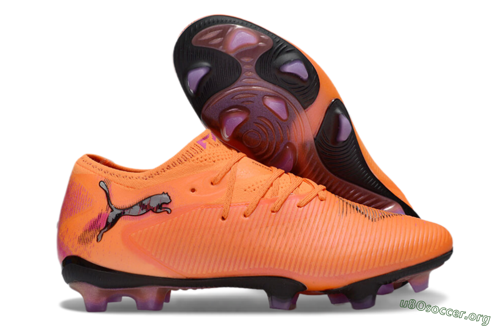 Puma Future 8 Ultimate FG Football Boots - Orange/Purple/Grey 2