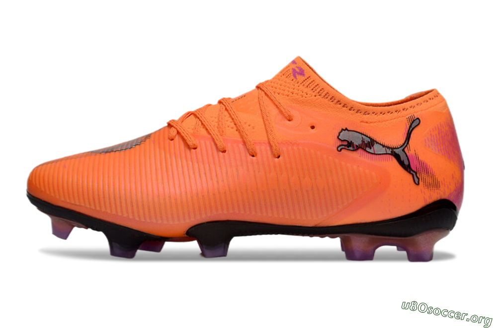 Puma Future 8 Ultimate FG Football Boots - Orange/Purple/Grey 3