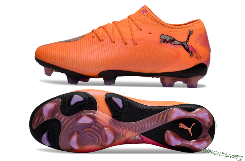 Puma Future 8 Ultimate FG Football Boots - Orange/Purple/Grey 1