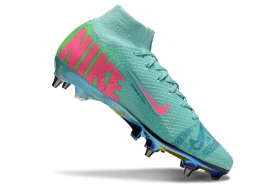 Nike Air Zoom Mercurial Superfly 10 Elite SG Football Boots - Jade/Pink/Gold