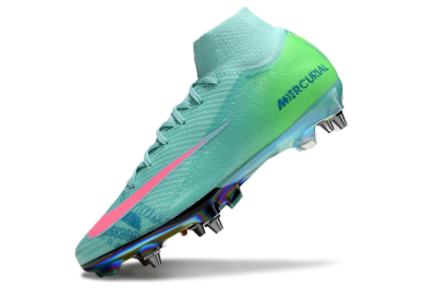 Nike Air Zoom Mercurial Superfly 10 Elite SG Football Boots - Jade/Pink/Gold