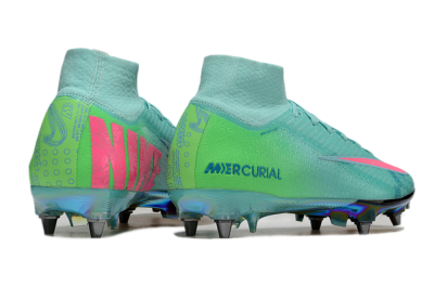 Nike Air Zoom Mercurial Superfly 10 Elite SG Football Boots - Jade/Pink/Gold