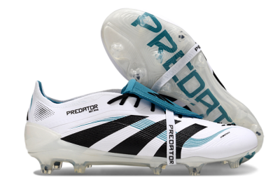 Adidas Predator Elite 25 Foldover Tongue FG Football Boots - White/Blue/Black