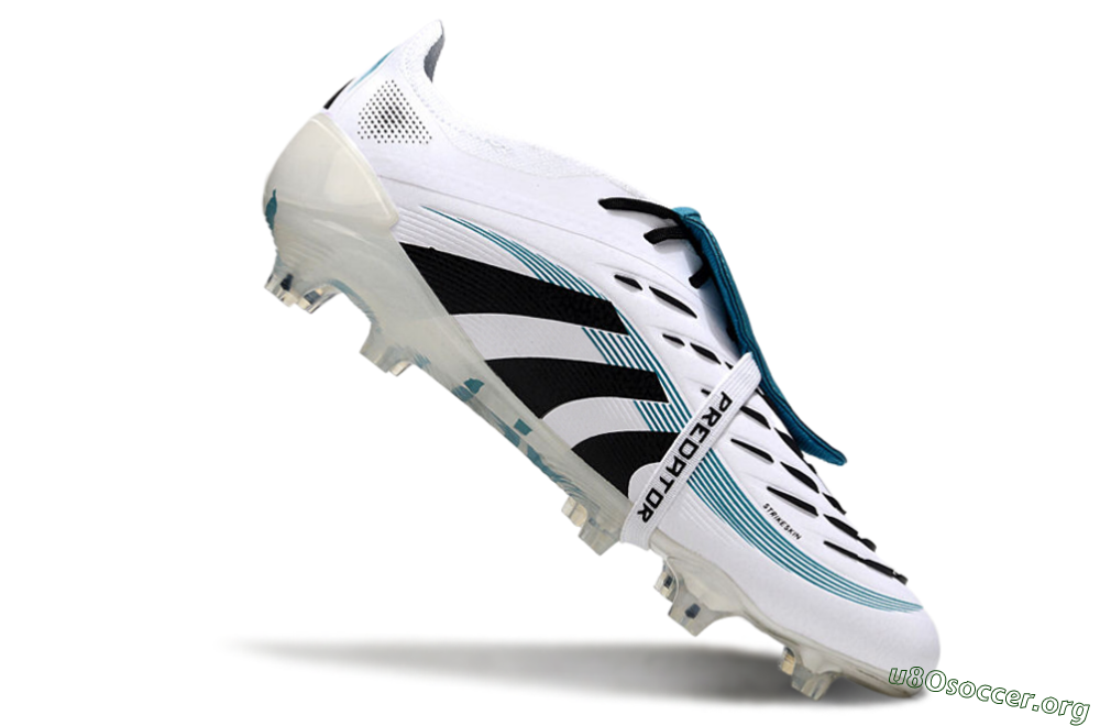 Adidas Predator Elite 25 Foldover Tongue FG Football Boots - White/Blue/Black 4
