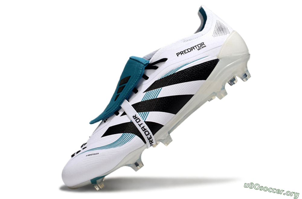 Adidas Predator Elite 25 Foldover Tongue FG Football Boots - White/Blue/Black 5