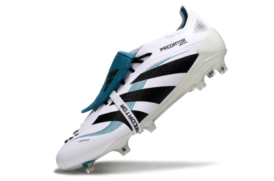 Adidas Predator Elite 25 Foldover Tongue FG Football Boots - White/Blue/Black