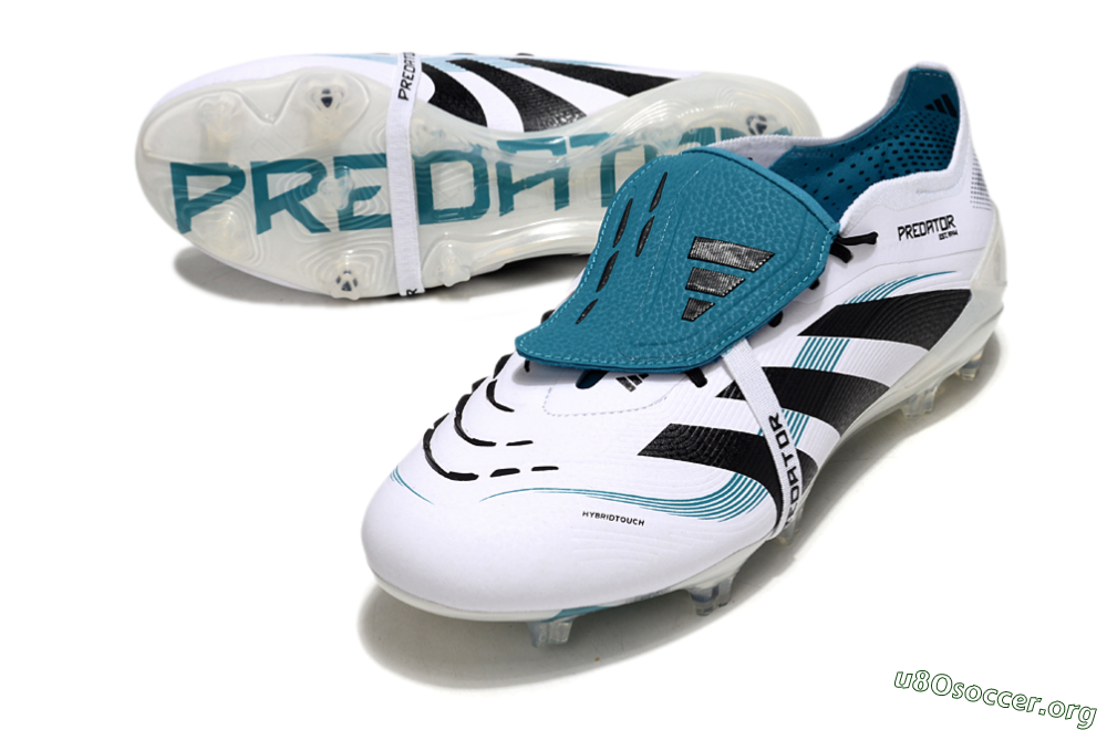 Adidas Predator Elite 25 Foldover Tongue FG Football Boots - White/Blue/Black 0
