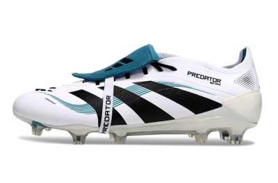 Adidas Predator Elite 25 Foldover Tongue FG Football Boots - White/Blue/Black