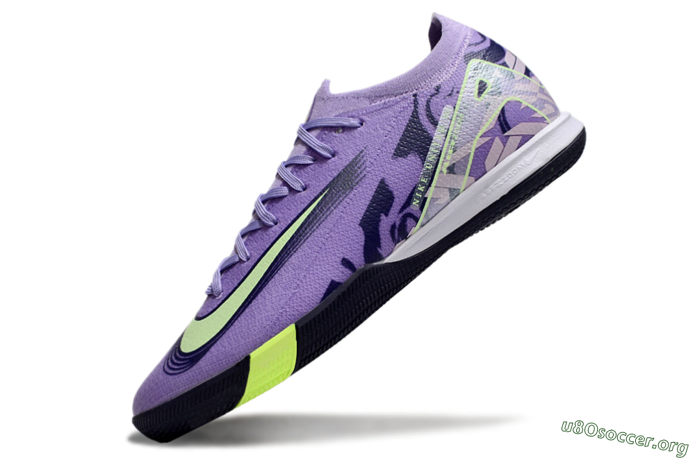 Nike Air Zoom Mercurial Vapor 16 Elite IC Football Shoes - Purple/Yellow/White 5