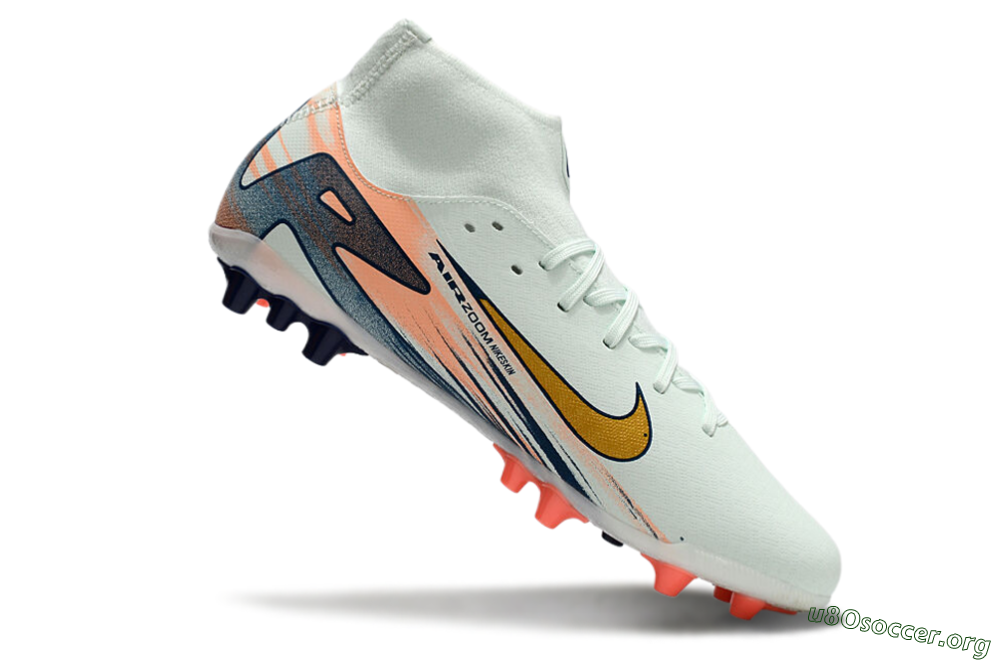 Nike Air Zoom Mercurial Superfly 10 Academy AG Football Boots - Jade/Gold/Pink 4