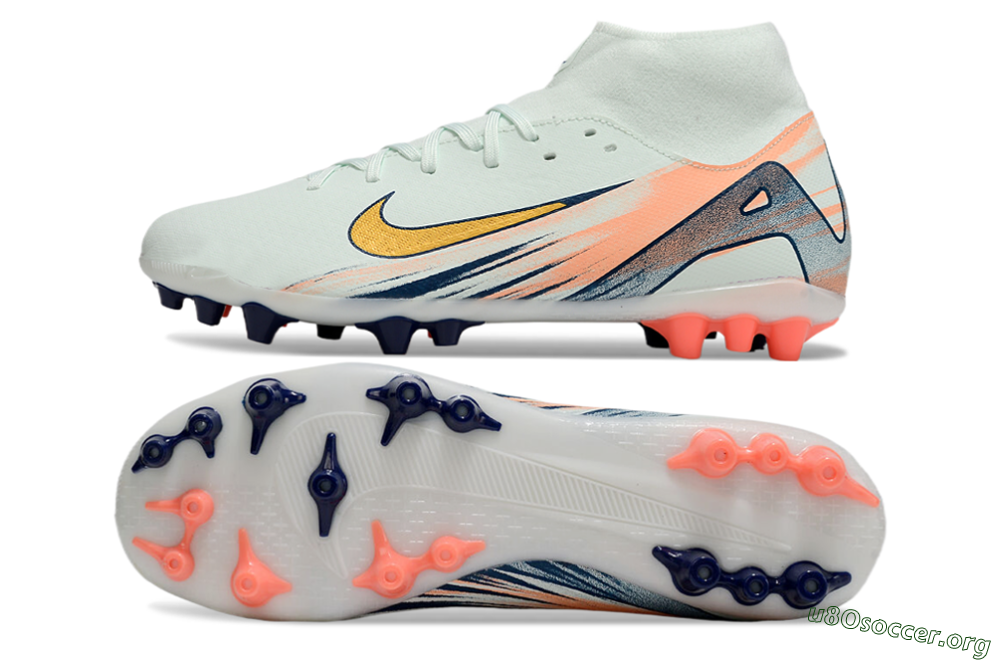 Nike Air Zoom Mercurial Superfly 10 Academy AG Football Boots - Jade/Gold/Pink 1