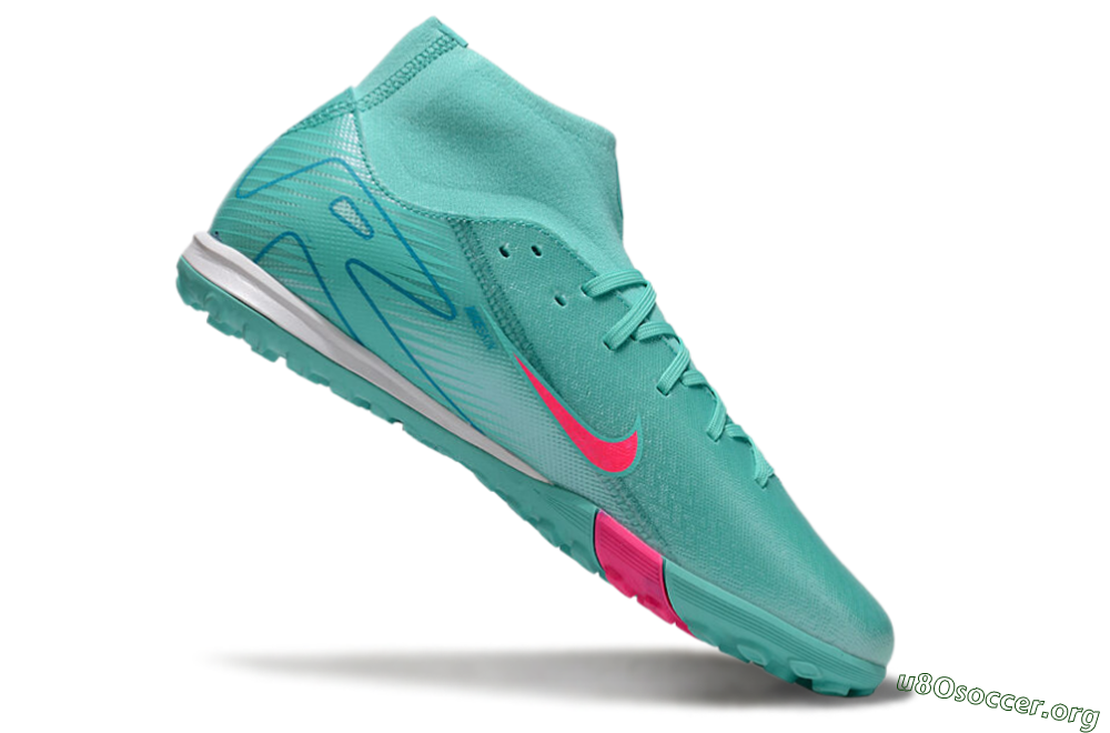 Nike Air Zoom Mercurial Superfly 10 Academy TF Football Shoes - Jade/Pink/White 4