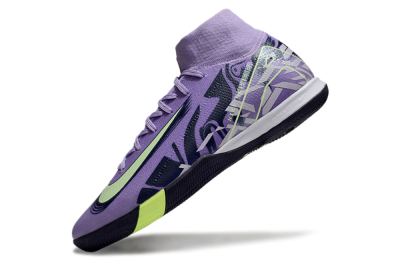 Nike Air Zoom Mercurial Superfly 10 Elite IC Football Shoes - Purple/Yellow/White