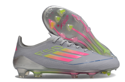 Adidas F50 Elite FG Football Boots - Grey/Pink/Yellow
