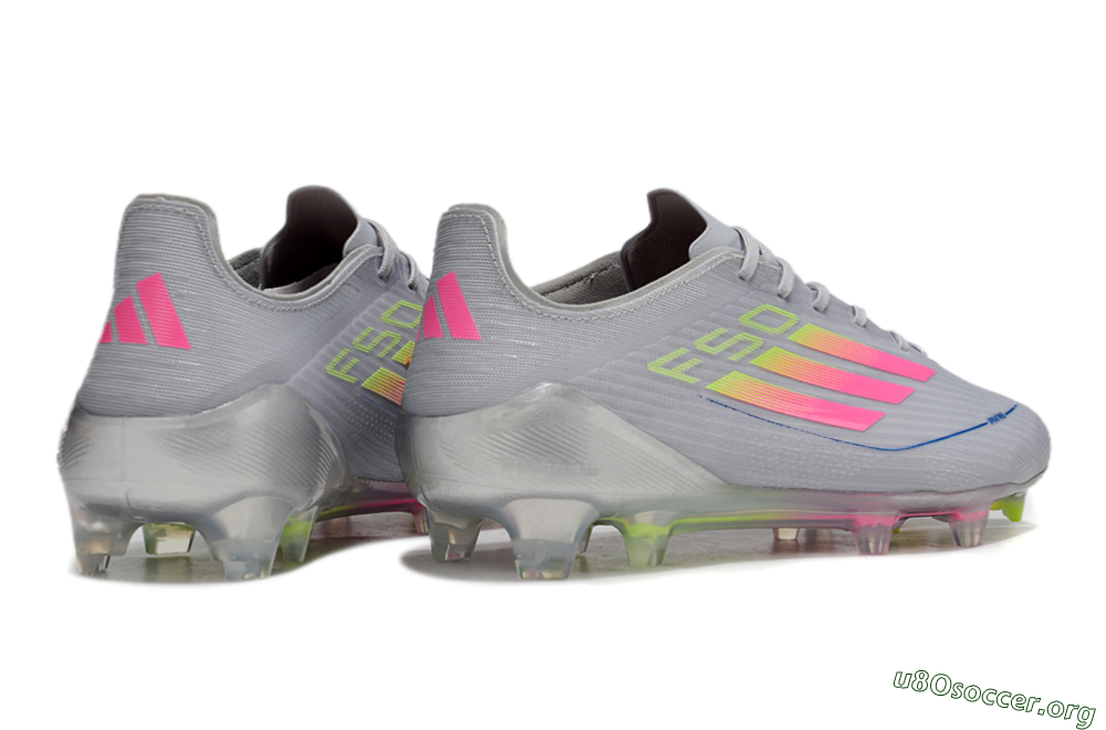 Adidas F50 Elite FG Football Boots - Grey/Pink/Yellow 6