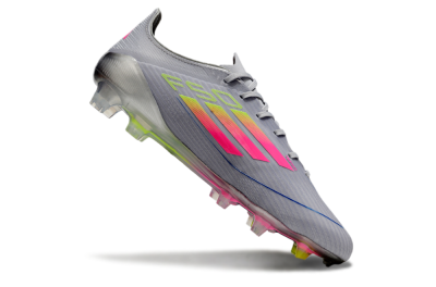 Adidas F50 Elite FG Football Boots - Grey/Pink/Yellow