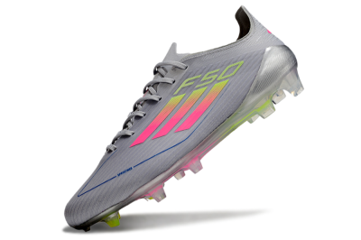 Adidas F50 Elite FG Football Boots - Grey/Pink/Yellow