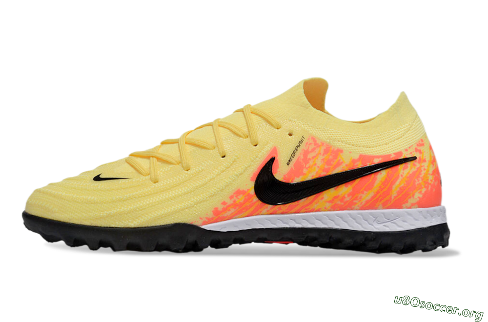 Nike Phantom GX 2 Elite TF Football Shoes - Yellow/Black/Red 3