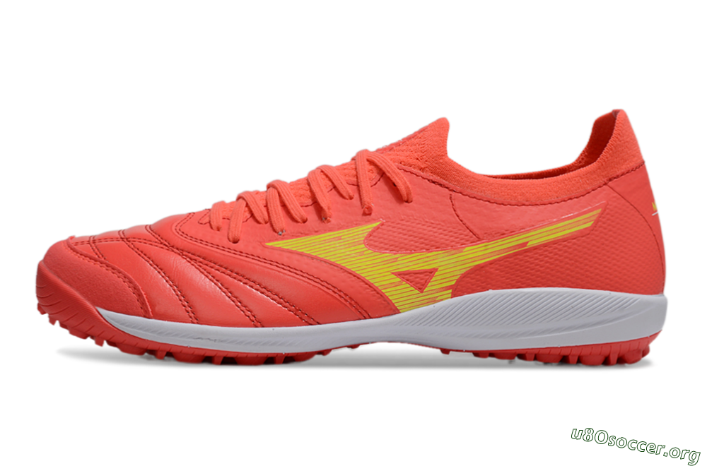 Mizuno Morelia Neo Sala TF Football Shoes - Red/Yellow/White 3