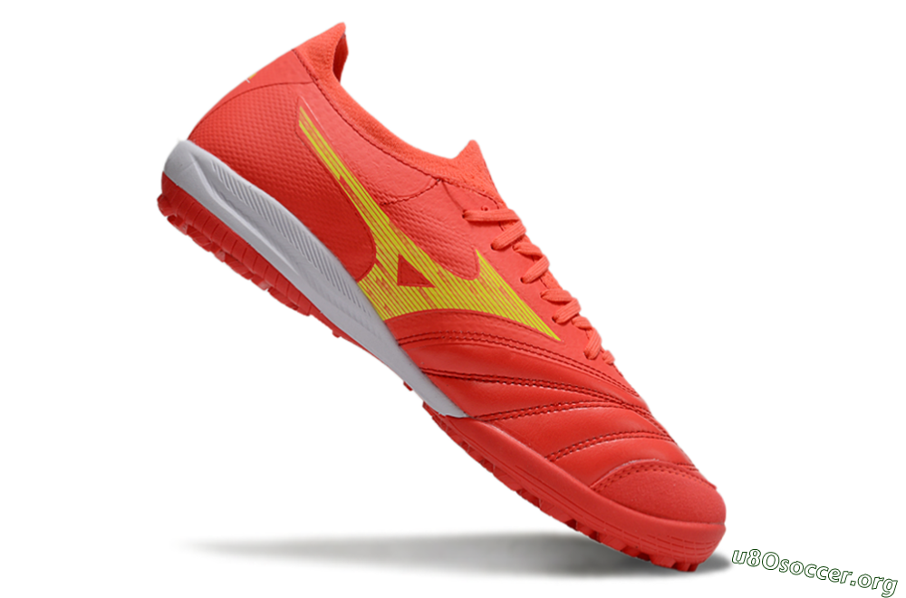 Mizuno Morelia Neo Sala TF Football Shoes - Red/Yellow/White 4