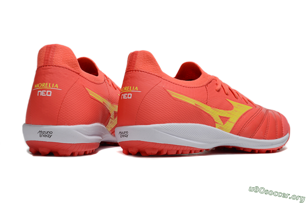 Mizuno Morelia Neo Sala TF Football Shoes - Red/Yellow/White 6