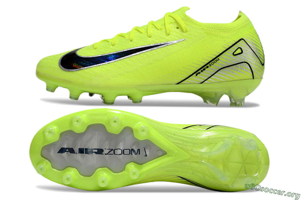 Nike Air Zoom Mercurial Vapor 16 Elite AG Football Boots - Yellow/Silver/Black 1