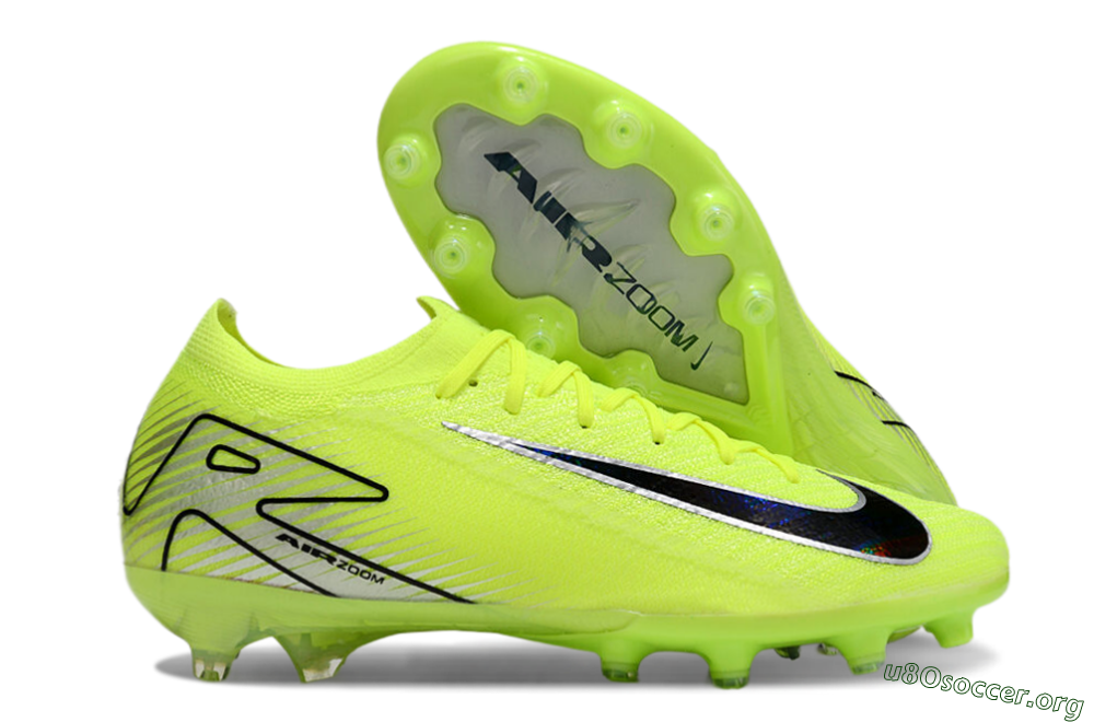 Nike Air Zoom Mercurial Vapor 16 Elite AG Football Boots - Yellow/Silver/Black 2
