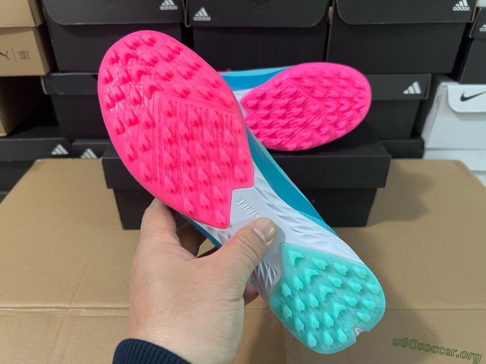 Adidas F50 Elite TF Football Shoes - Jade/Pink/White
