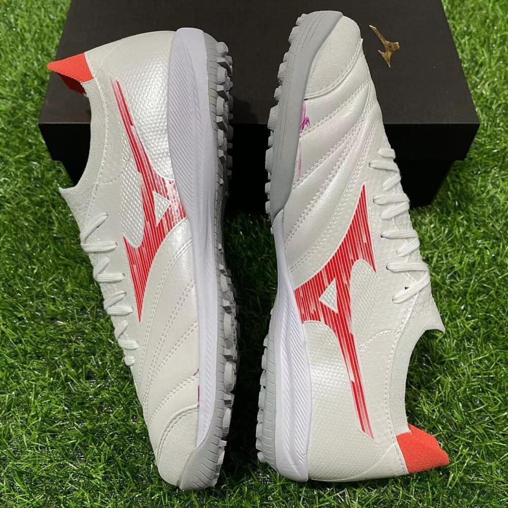 Mizuno Morelia Neo Sala TF Football Shoes - Grey/Red/White