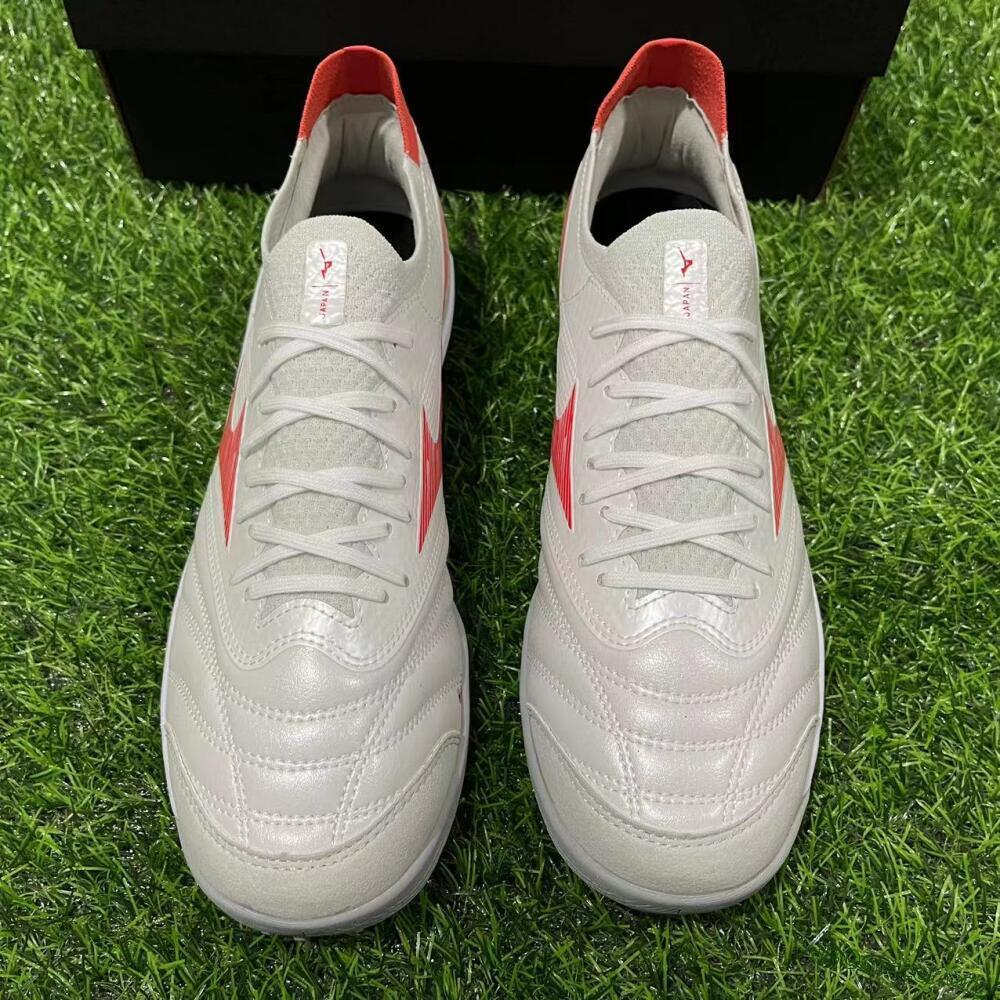 Mizuno Morelia Neo Sala TF Football Shoes - Grey/Red/White