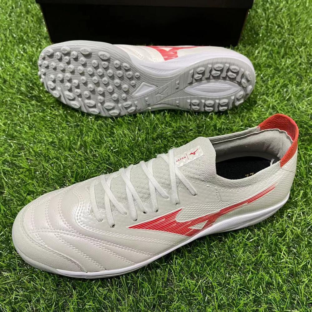Mizuno Morelia Neo Sala TF Football Shoes - Grey/Red/White