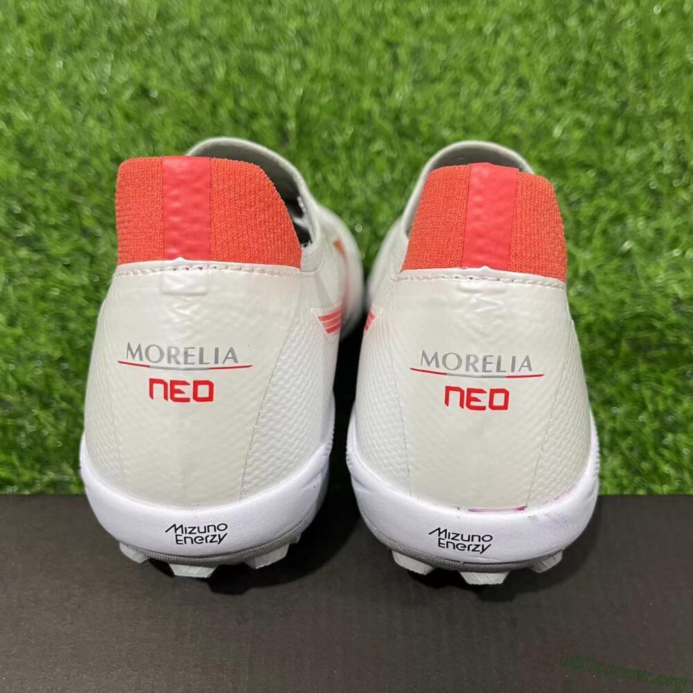 Mizuno Morelia Neo Sala TF Football Shoes - Grey/Red/White
