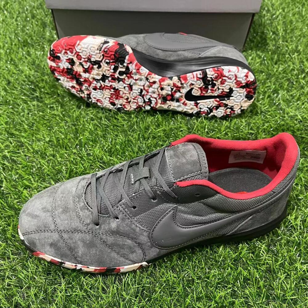 Nike Premier 2 Sala IC Football Shoes - Grey/Black/Red