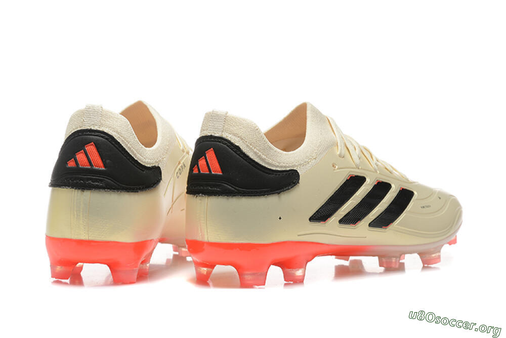 Adidas Copa Pure 2+ FG Football Boots - Beige/Black/Red 9