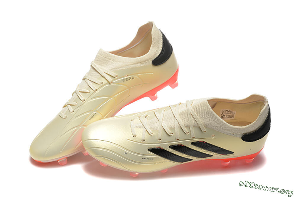 Adidas Copa Pure 2+ FG Football Boots - Beige/Black/Red 6