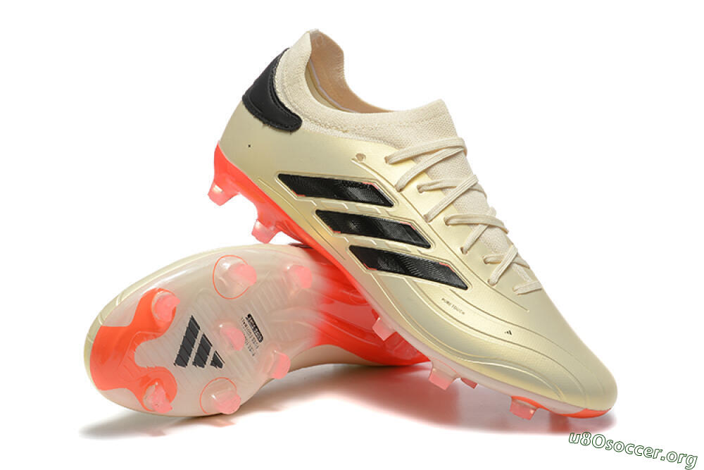 Adidas Copa Pure 2+ FG Football Boots - Beige/Black/Red 4