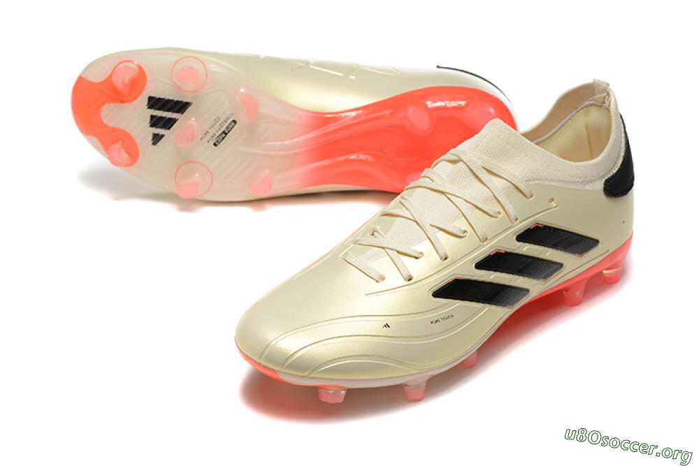 Adidas Copa Pure 2+ FG Football Boots - Beige/Black/Red 0