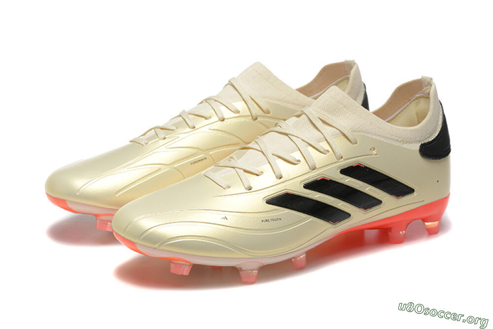 Adidas Copa Pure 2+ FG Football Boots - Beige/Black/Red 5