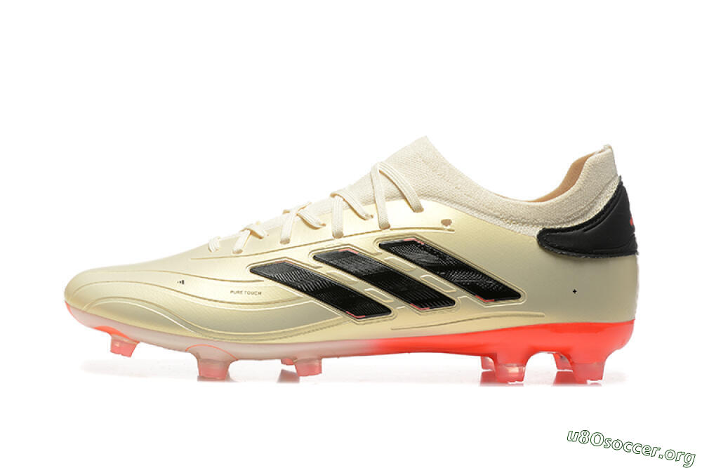Adidas Copa Pure 2+ FG Football Boots - Beige/Black/Red 3