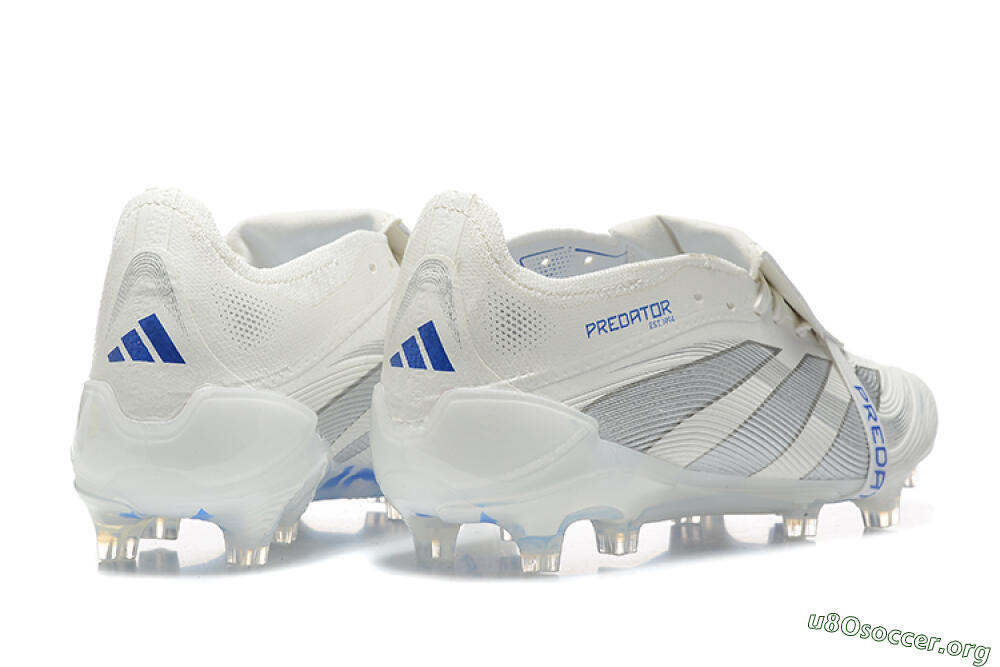 Adidas Predator Elite 25 Foldover Tongue FG Football Boots - Beige/Blue/Silver 9