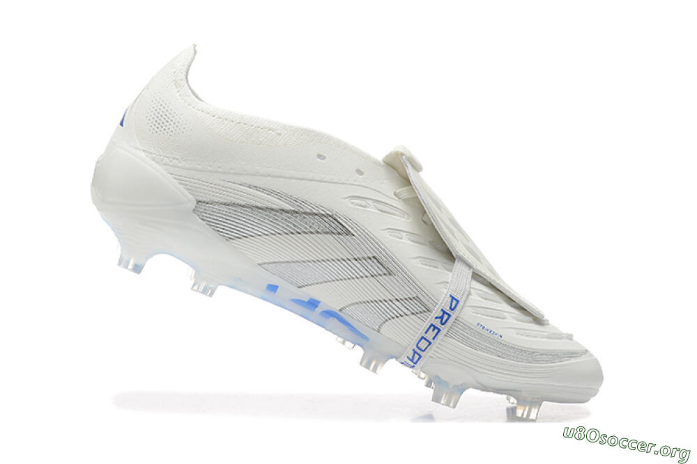 Adidas Predator Elite 25 Foldover Tongue FG Football Boots - Beige/Blue/Silver 7