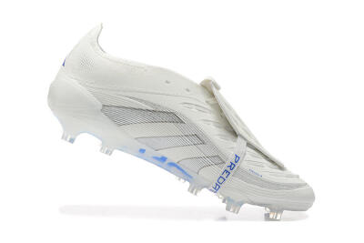Adidas Predator Elite 25 Foldover Tongue FG Football Boots - Beige/Blue/Silver