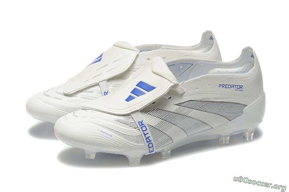 Adidas Predator Elite 25 Foldover Tongue FG Football Boots - Beige/Blue/Silver 5