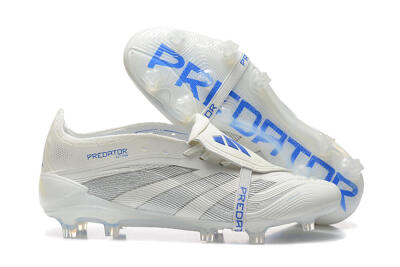 Adidas Predator Elite 25 Foldover Tongue FG Football Boots - Beige/Blue/Silver