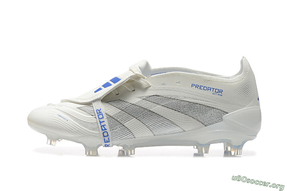Adidas Predator Elite 25 Foldover Tongue FG Football Boots - Beige/Blue/Silver 3