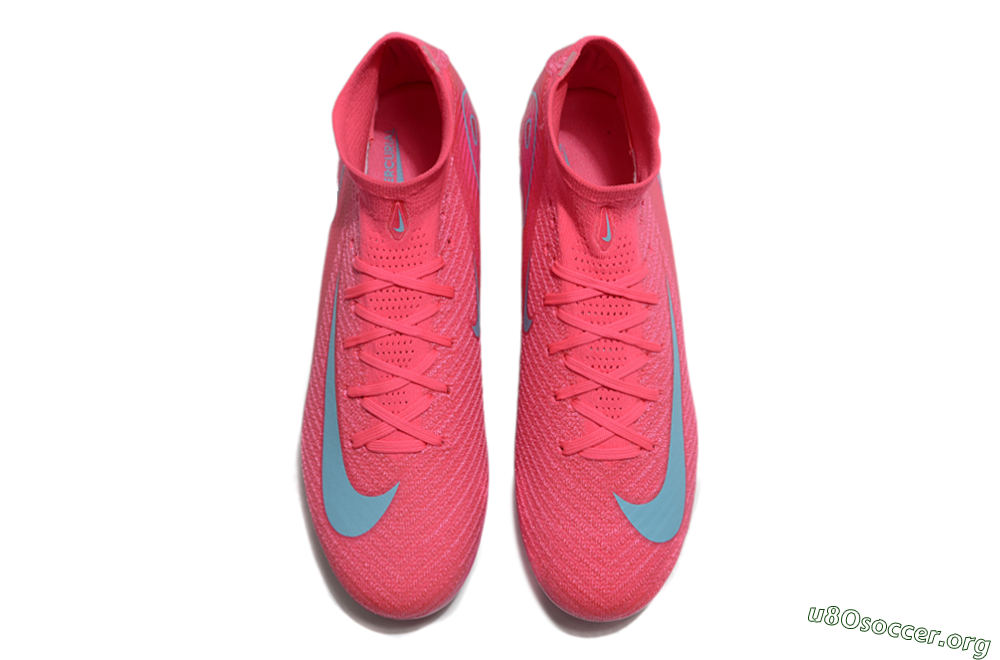 Nike Air Zoom Mercurial Superfly 10 Elite AG Football Boots - Pink/Jade 4