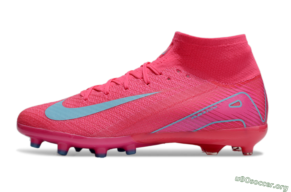 Nike Air Zoom Mercurial Superfly 10 Elite AG Football Boots - Pink/Jade 3